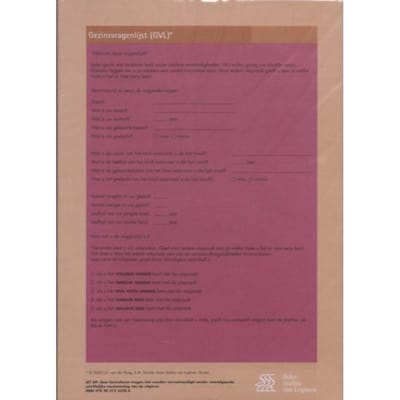 Gezinsvragenlijst (Gvl) - Scoreformulieren - J.D. van der Ploeg