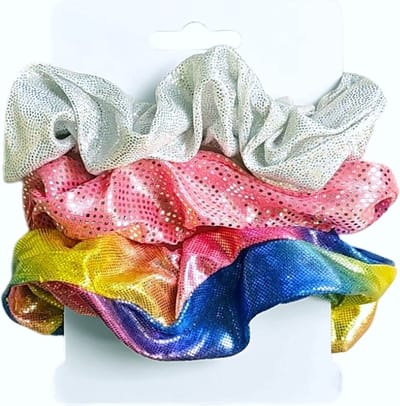 Fako Fashion - Haarelastiek - Scrunchie - Haarwokkel - Haarband - Unicorn Forever - 3 Stuks
