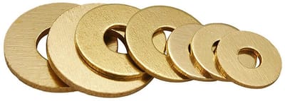 Dailygoods- Platte Pakkingen 10 Stuks - Messing Ronde Ringen - Schroef Bevestiging - Corrosiewerend - Hoge Hardheid - Vrij van Vervuiling - Wasmachines