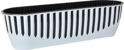 1+1 balkonbakken Piano bloembakken wit zwart UV-bestendige vensterbank plantenbakken 51cm drainage