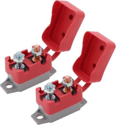 Automatische Zekering - Circuit Breaker - Voertuig Bescherming - Automatische Reset - 6-48V 20A - Grijs en Rood