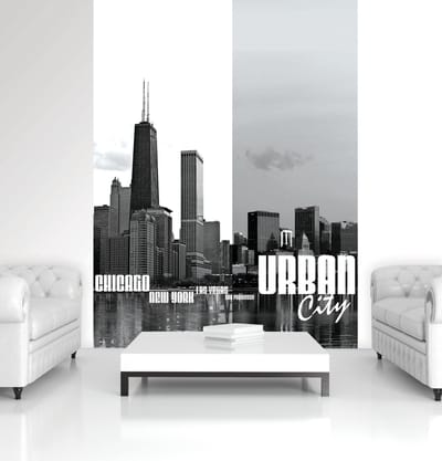 City Skyline Photo Wallcovering