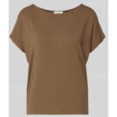 Vrouwelijke t-shirt van soepeljersey met hangende schouders s.Oliver