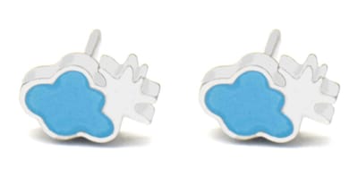 Oorbellen voor Kinderen - Druiven - RVS - 8 mm - Zilverkleurig