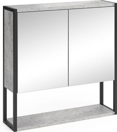 Vicco Fyrk Badkamerspiegelkast – 60 x 60.6 cm Beton