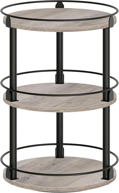 Famanu – 3-laags draaibaar kruidenrek, compact en multifunctioneel, ideaal voor aanrecht en eettafel