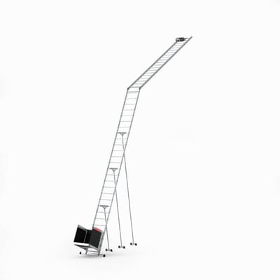 Baulich Daklift voor bouwwerkzaamheden - elektrische lier met transportwagen, draagvermogen 115 kg, maximale hoogte 12 m, stabiel, van aluminium