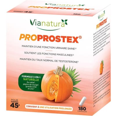 Vianatura Proprostex - Supplement - Gezonde plasfunctie en testosteron behoud – 180 capsules