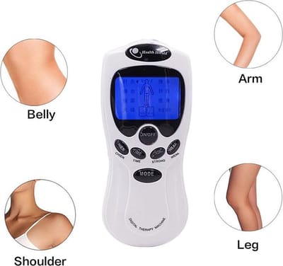 TechU™ Elektrodentherapie Massage – 6 Elektroden Pads – Electro Stimulator voor Hele Lichaam – Ontspannen Spieren en Stimulatie Bloedcirculatie