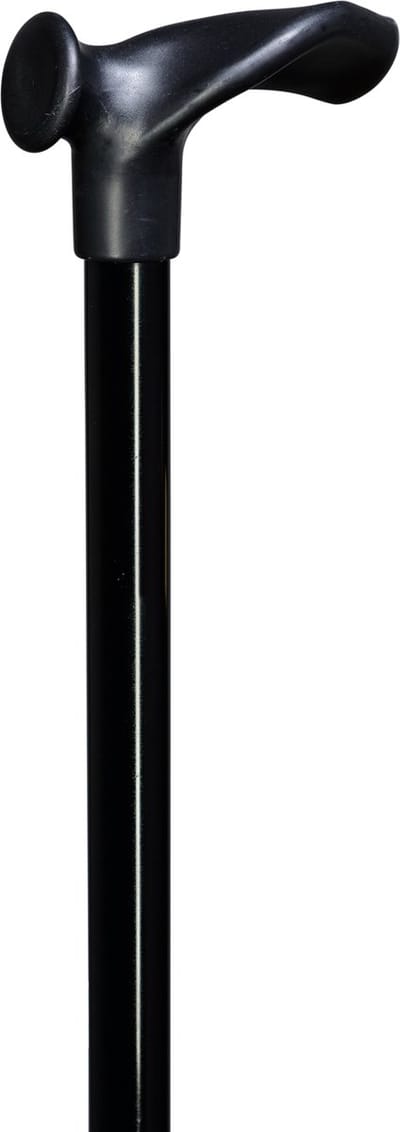 Gastrock Verstelbare wandelstok - Zwart - Comfort-grip - Rechtshandig - Ergonomisch handvat - Verstelbaar - Lengte 76 - 99 cm - Aluminium - Gewicht 295 gram - Diameter wandelstok 18 mm - Wandelstokken - Voor heren en dames - Anatomische wandelstok