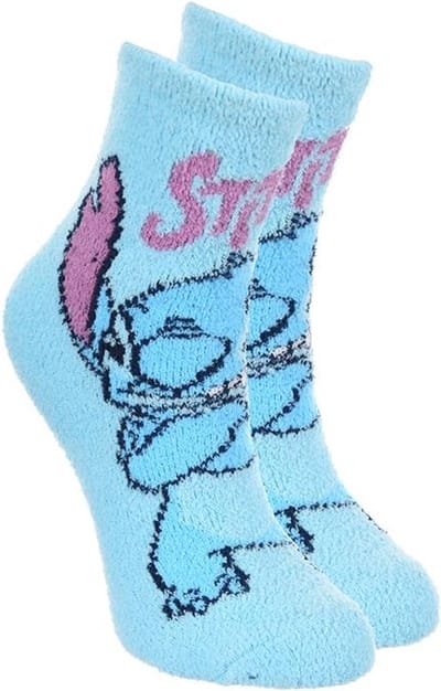 Lilo & Stitch - Cosy / Fluffy huissokken Disney Stitch - blauw - maat 27/30