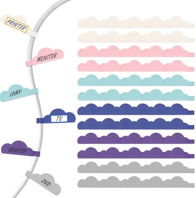 Dailygoody - Herbruikbare etiketten - Kabelorganizer - 60 stuks - Meerkleurig - Kabelmarkers - Perfect voor kantoor - Organiseer je kabels