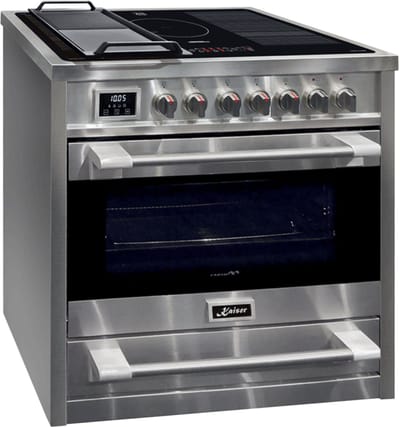 Kaiser Inductiekookplaat HC 93691 IR+Grillplaat, met 1-voudig telescopisch uittrekelement, elektrische kookplaat 90 cm /5 kookzones/115 L