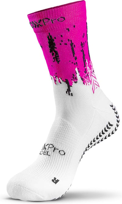 GEARXPro - SOXPro - Padel - Wit/Roze - Schoenmaat: S - 35-40