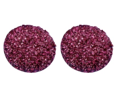 Clip oorbellen -Rood Lovata Vol kunststof 2 cm- Allergievrij- geen gaatje- Charme Bijoux