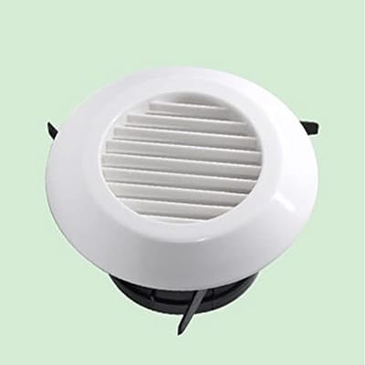 Dailygoods- Ventilatierooster 75-200 mm - Ventilatierooster Wit - Luchtklep - Afzuigventiel - Kanaal - Kunststof - Luchtventiel