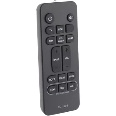 Soundbar Afstandsbediening Op Batterijen Werkende Geluidsafstandsbediening Vervanging voor Bar Speaker