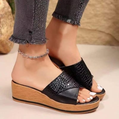 Dames Sandalen Hennep Sleehakken Sandalias Mujer Platform Sandalen Zomer Sleehakken Schoenen voor Dames Zomer Schoeisel Dames Slippers 41