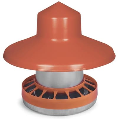 Weerbestendige Voederdispenser voor Kippen - 10 kg Capaciteit, Gemakkelijk te Reinigen en Vullen