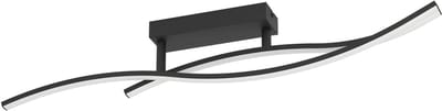 EGLO Grisolia Plafondlamp - LED - 85 cm - Zwart|Wit