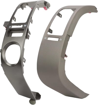2 Pieces Car Dash Vent Trim - Prius 2004-2009 - Silver Interior Decorative Panel - Links en Rechts Centrale AC Vent Trim Panel - Ideale Vervanging