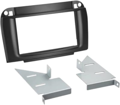 2-DIN Paneel geschikt voor Mercedes Benz CL-Klasse (W215)/S-Klasse (W220) 1998-2005 Kleur: Zwart