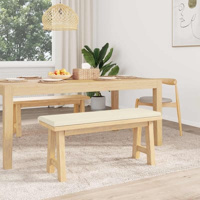 vidaXL - Bankkussen - Textured - Velvet - Crèmekleurig - Diepte - 35 - cm