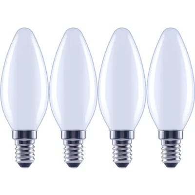 Sencys Ledlamp Kaars - Koel Wit - E14 - 3,4w - 4 Stuks