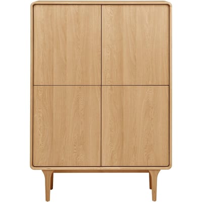 House Nordic Wandkast Darwin - Naturel Hout - 100x40x140cm