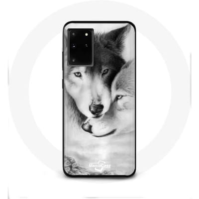 Hoesje voor Samsung Galaxy S11 Plus Wolf Duo dieren