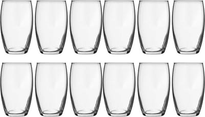 12x Tumbler waterglazen 360 ml - Luxe drinkglazen - Glas - Glazen voor frisdrank/water