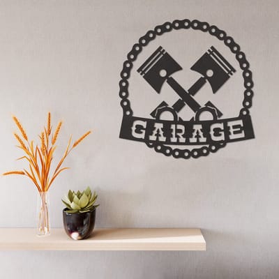 Wanddecoratie Garage - Muurdecoratie Garage - Muurdecoratie Hout - Wanddecoratie Hout - Muurdecoratie Woonkamer - Wanddecoratie Woonkamer - Wanddecoratie Industrieel - Wanddecoratie Dieren - Home Decor - Wall Line Art - 30 x 29 cm