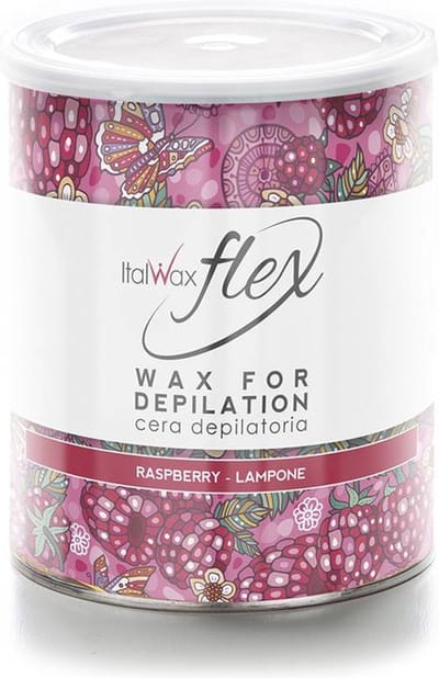 ItalWax Flex Wax Framboos 400ml - Professionele Hars Wax met Frambozengeur voor Gladde Huid