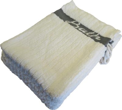 Acanthus Shower Bath - Washandje - 16x22 cm - Grijs/Wit - 6 stuks