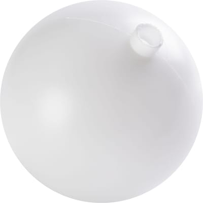 Kunststof kogel met stopcontact, wit - 8 cm