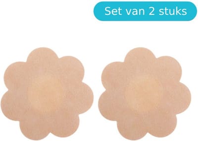 Nipple Covers - Tepelstickers - Tepelbedekkers - Stof - Bloemvorm - Set van 2 stuks