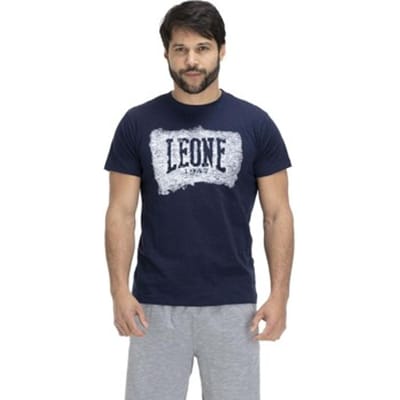 T-shirt Korte Mouw Leone 1947 Man Short Sleeves Indigo