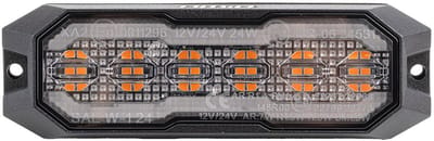 AMiO LED Waarschuwingslamp R65 R148 12V 24V 24W Oranje - Multifuntionele Signaallamp Positie en Markeringsverlichting voor Bedrijfsvoertuigen en Machines