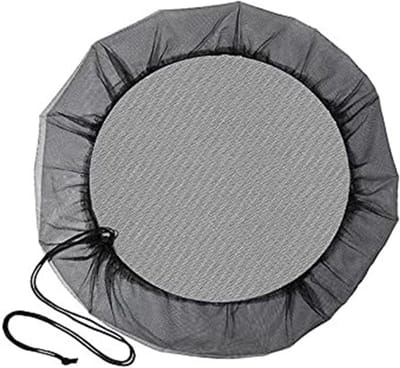 Regenton Net - Water Ton Deksel - Regenwater Opvangen - Met Trekkoord - 80 cm Diameter - Zwart