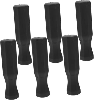 Tafelvoetbal Handgrepen - Foosball Grepen - Spel Verbeteren - Ergonomisch Ontwerp - 6 Stuks - Zwart