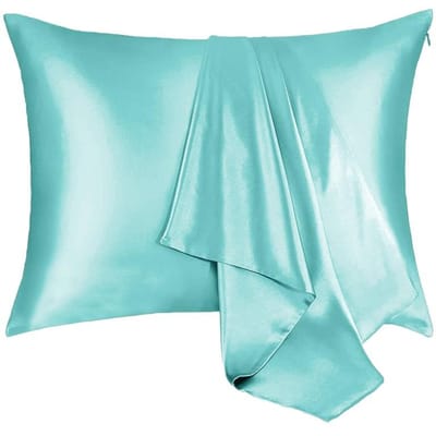 1 taie d'oreiller Taie d'oreiller super douce Taies d'oreiller confortables en satin de luxe pour les cheveux et la peau Taies d'oreiller hypoallergéniques et rafraîchissantes 51cmx66cm white