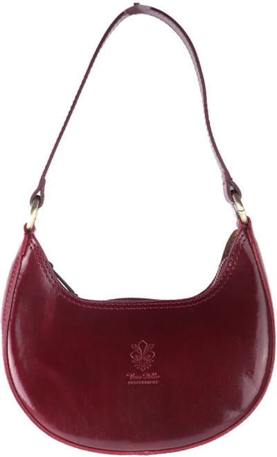 Giuliano klassieke schoudertas Florence - Bordeaux - Dames - Made in Italy