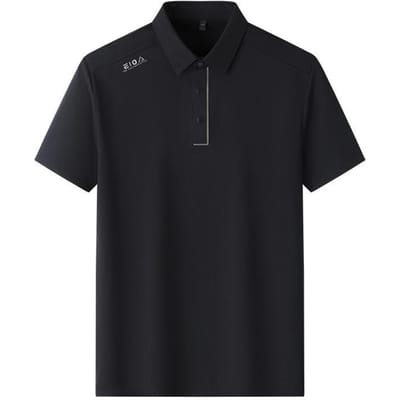 Zomer Nieuw Heren T-shirt met korte mouwen voor Jonge en Middelbare Leeftijd Modieus Effen Kleur Bedrukt Revers POLO Shirt Casual Herenkleding 3XL
