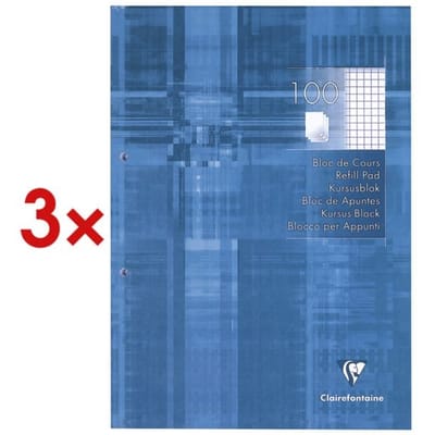 1 X Clairefontaine cursusblok geruit 5 mm