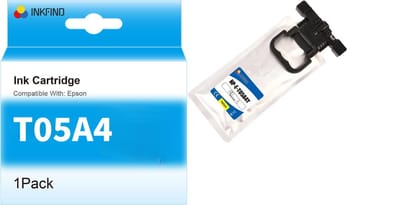 INKFIND T05A Geel Inktcartridge compatibel met Epson T05A (T05AY) Extra Hoge Capaciteit - 1-pack Geel*1