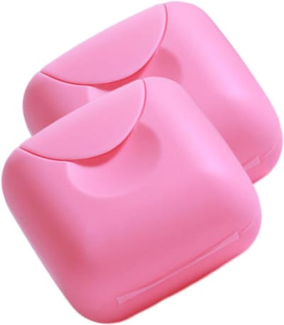 Allecto Plus - Opbergdoos voor menstruatie producten en tampons - Sterilisator - Opvouwbare bekerhouder - Draagbare plastic container - Set van 2 - Handig formaat - Gemakkelijk mee te nemen.