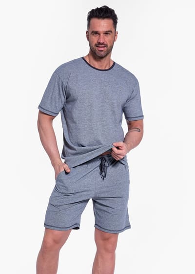 Cornette Katoenen Pyjama Heren Volwassenen Korte Mouw Korte Broek Shortama Tom 925/178 S