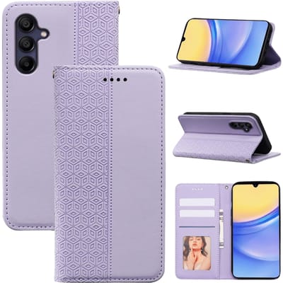 TwoTone Samsung Galaxy A36 Slim Magnetic Bookcase Paars
