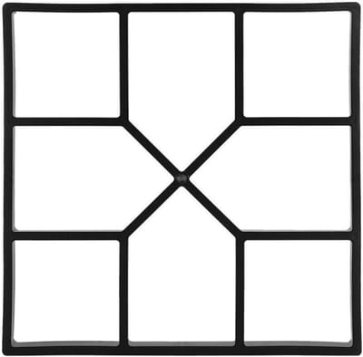 Betonvorm Pad - Tuinsteen mal - Terras Maken - Herbruikbaar en Duurzaam - 40 x 40 cm - Zwart