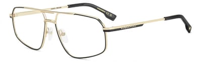 Dsquared2 D2 0176 Matte black gold 59/15/145 MAN Brilmonturen